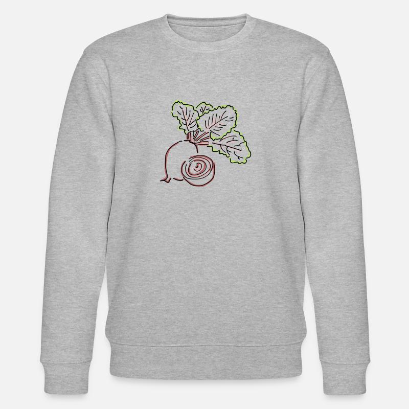 Rote Beete - Stanley/Stella Unisex Bio-Sweatshirt CHANGER  - Grau meliert