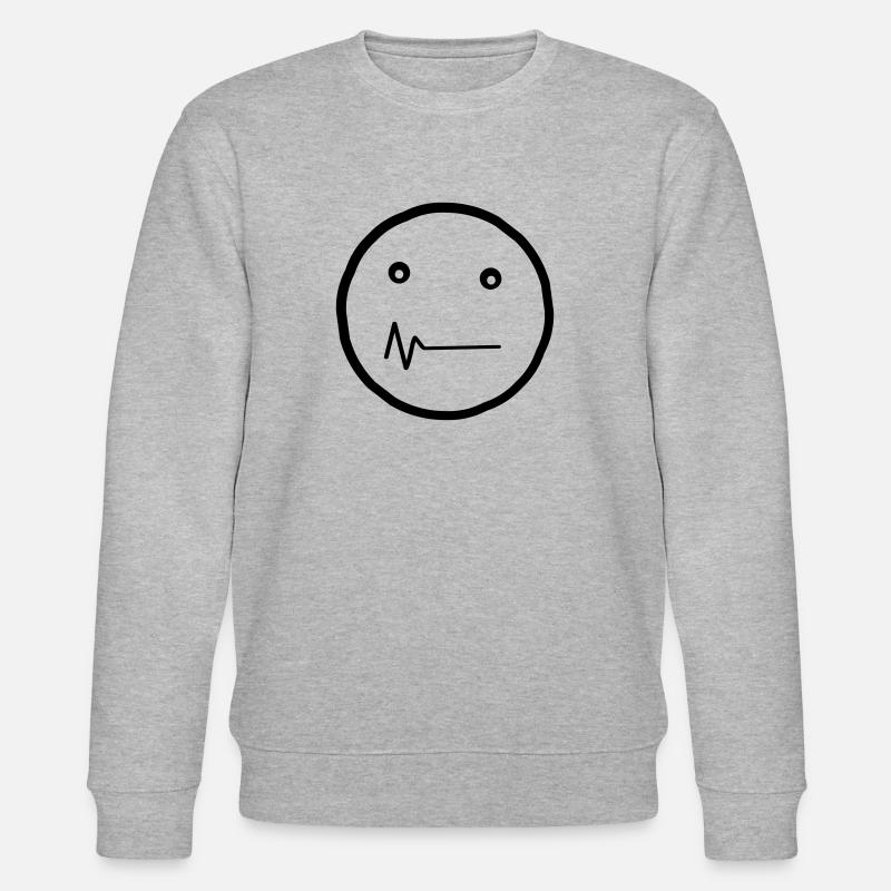 Detrill Smiley - Stanley/Stella CHANGER Unisex Organic Sweatshirt - heather grey