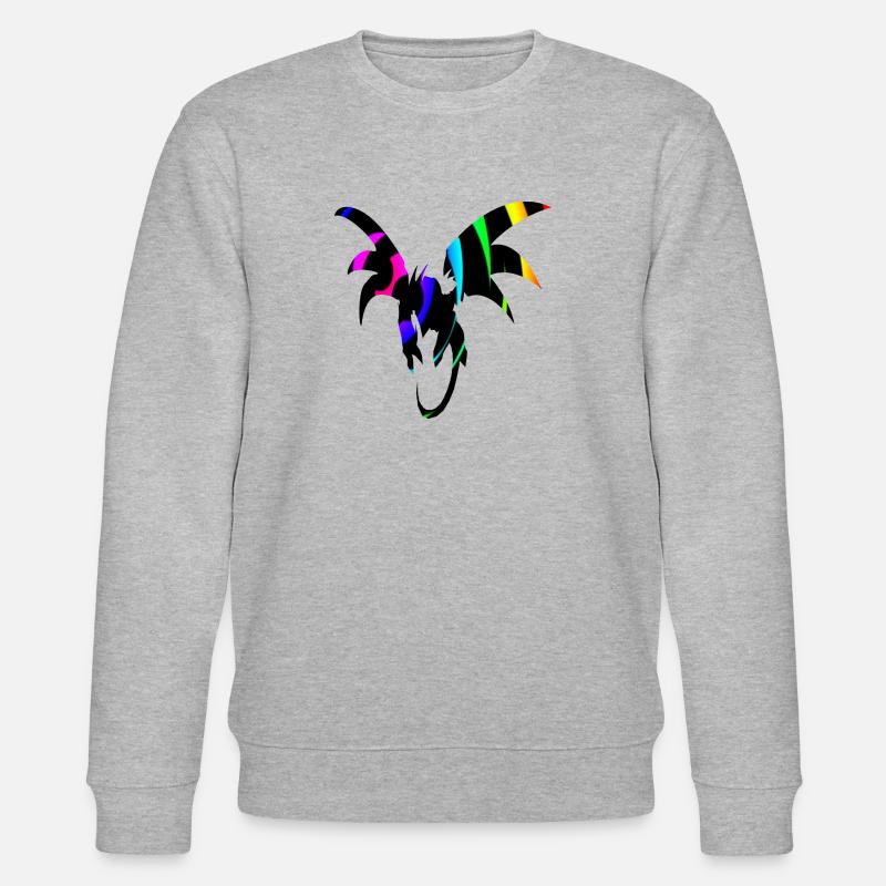 Dragon Bow Dragon Loop - Stanley/Stella CHANGER Unisex Organic Sweatshirt - heather grey
