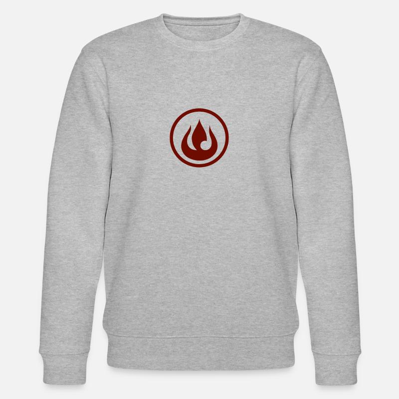 Fire Fire Nation Gift Idea - Stanley/Stella CHANGER Unisex Organic Sweatshirt - heather grey