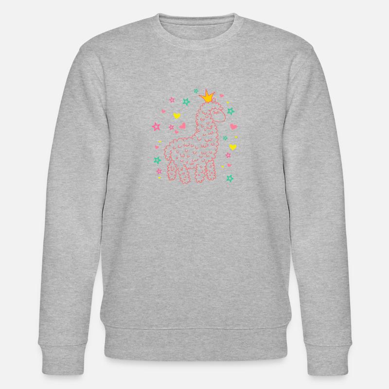 Lama - Stanley/Stella Unisex Bio-Sweatshirt CHANGER  - Grau meliert