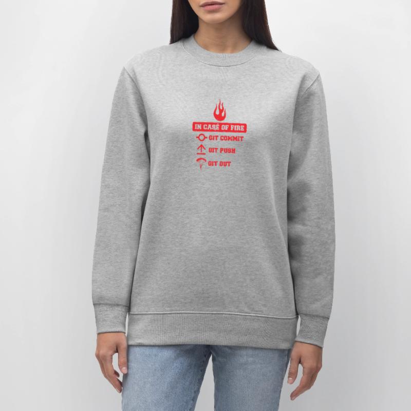 In case of fire: git commit, git push, git out Stanley/Stella Unisex Bio-Sweatshirt CHANGER 