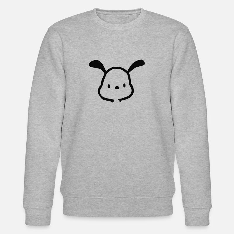 Smiley animal doux (noir) - Sweat bio CHANGER Stanley/Stella Unisexe - gris chiné