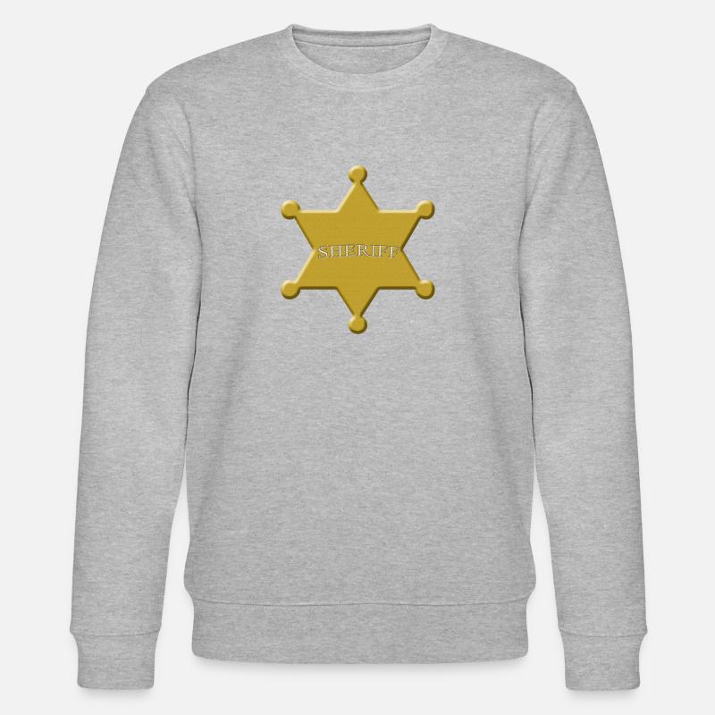 scheriff - Stanley/Stella Unisex Bio-Sweatshirt CHANGER  - Grau meliert