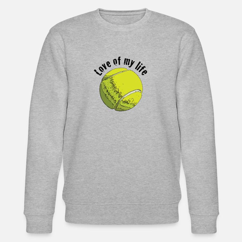 tennislove1 - Stanley/Stella Unisex Bio-Sweatshirt CHANGER  - Grau meliert