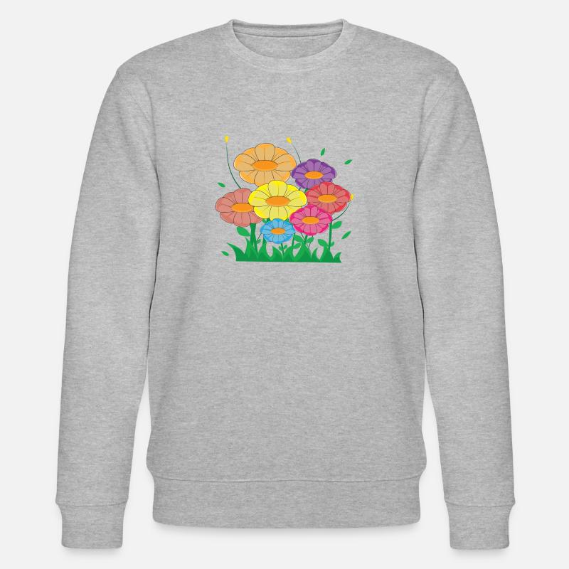 Blumenwiese - Stanley/Stella Unisex Bio-Sweatshirt CHANGER  - Grau meliert