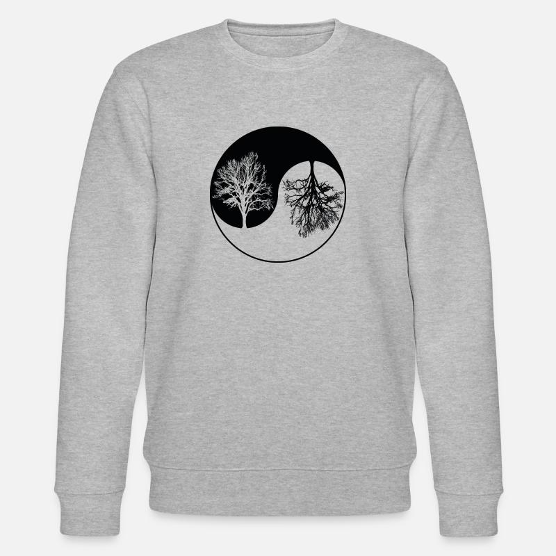 Ying-Yang-Baum - Stanley/Stella Unisex Bio-Sweatshirt CHANGER  - Grau meliert
