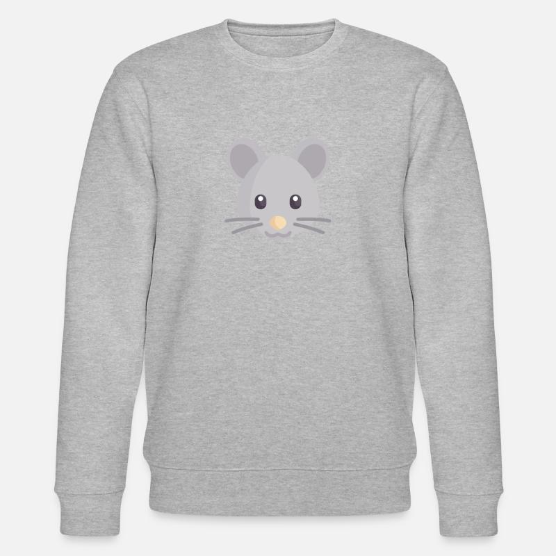 souris grise douce - Sweat bio CHANGER Stanley/Stella Unisexe - gris chiné