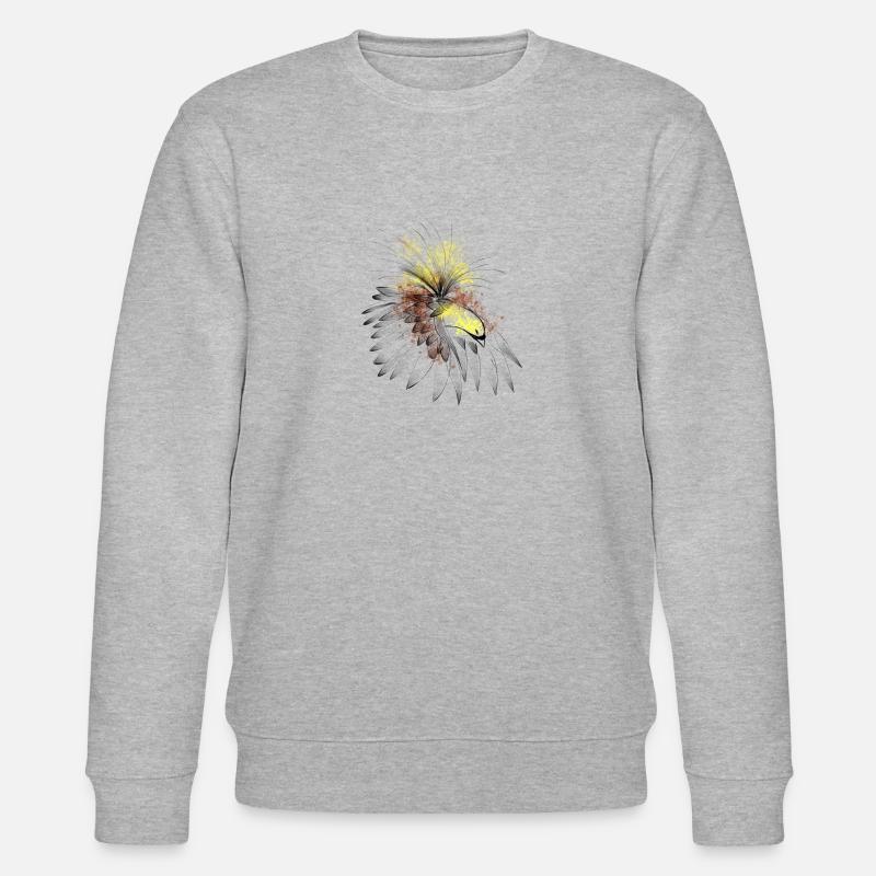 Oiseau de paradis - Sweat bio CHANGER Stanley/Stella Unisexe - gris chiné