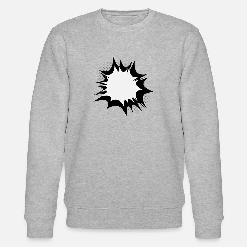 Speech comic bulle explosion - Sweat bio CHANGER Stanley/Stella Unisexe - gris chiné