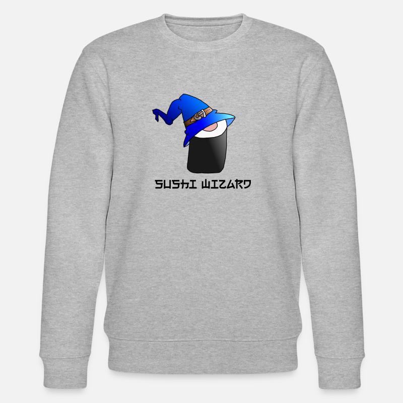 Sushi Wizard - Stanley/Stella Unisex Bio-Sweatshirt CHANGER  - Grau meliert