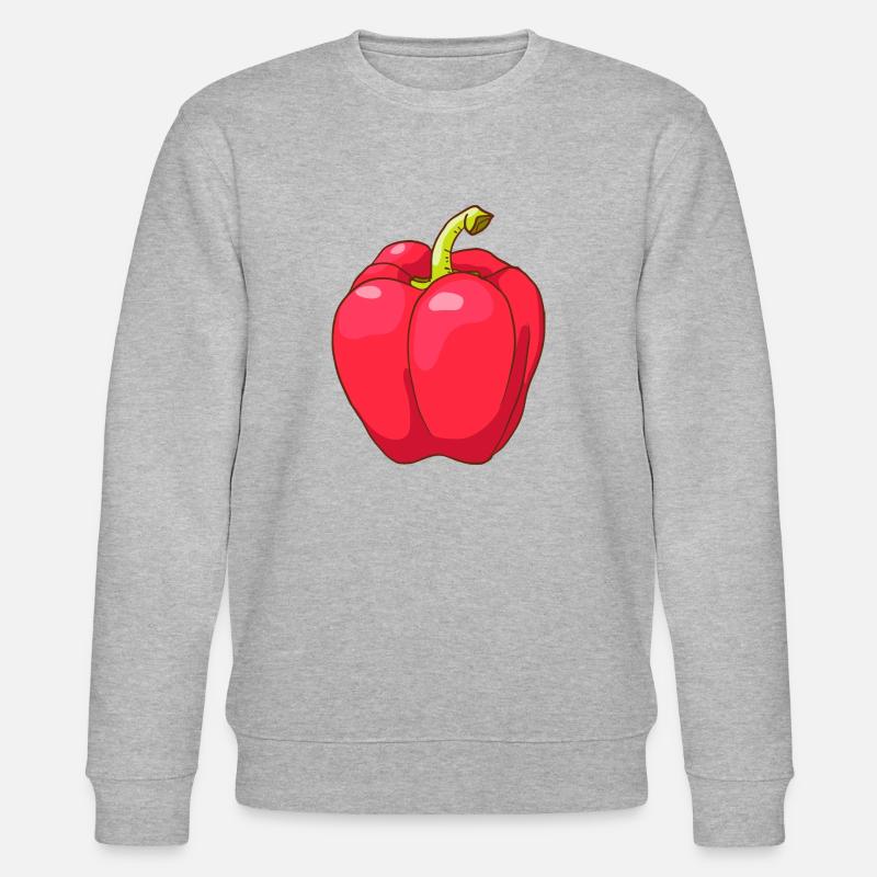 Rote Paprika - Stanley/Stella Unisex Bio-Sweatshirt CHANGER  - Grau meliert