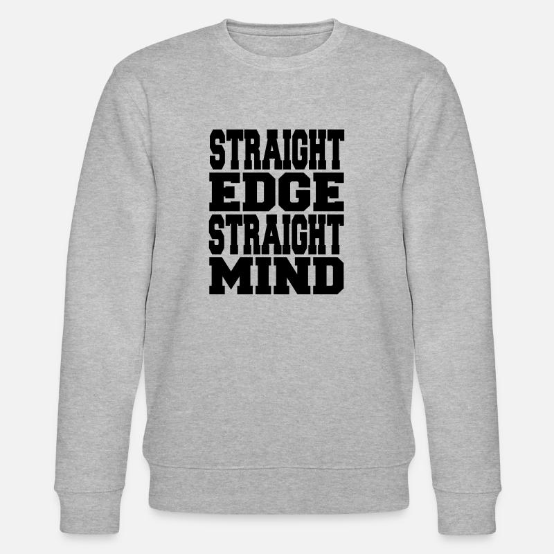 Straight Edge Straight Mind - Stanley/Stella Unisex Bio-Sweatshirt CHANGER  - Grau meliert