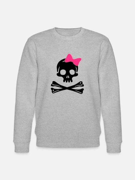 Schädel - Stanley/Stella Unisex Bio-Sweatshirt CHANGER  - Grau meliert