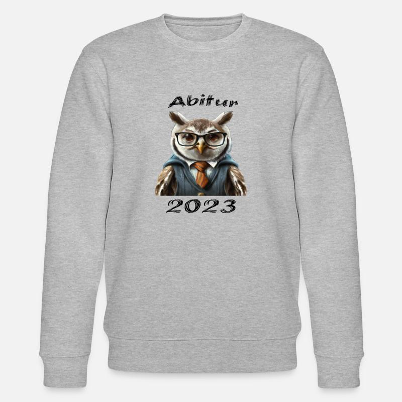 Abitur 2023 Eule - Stanley/Stella Unisex Bio-Sweatshirt CHANGER  - Grau meliert