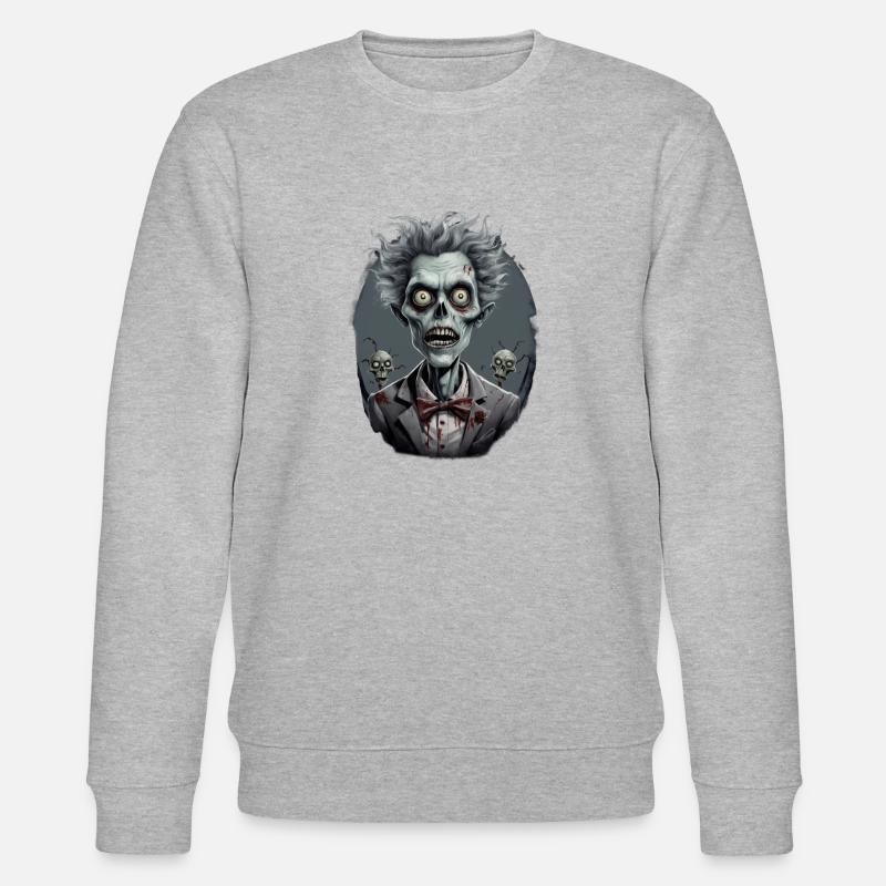 ZOMBIE en costume 12 - Sweat bio CHANGER Stanley/Stella Unisexe - gris chiné