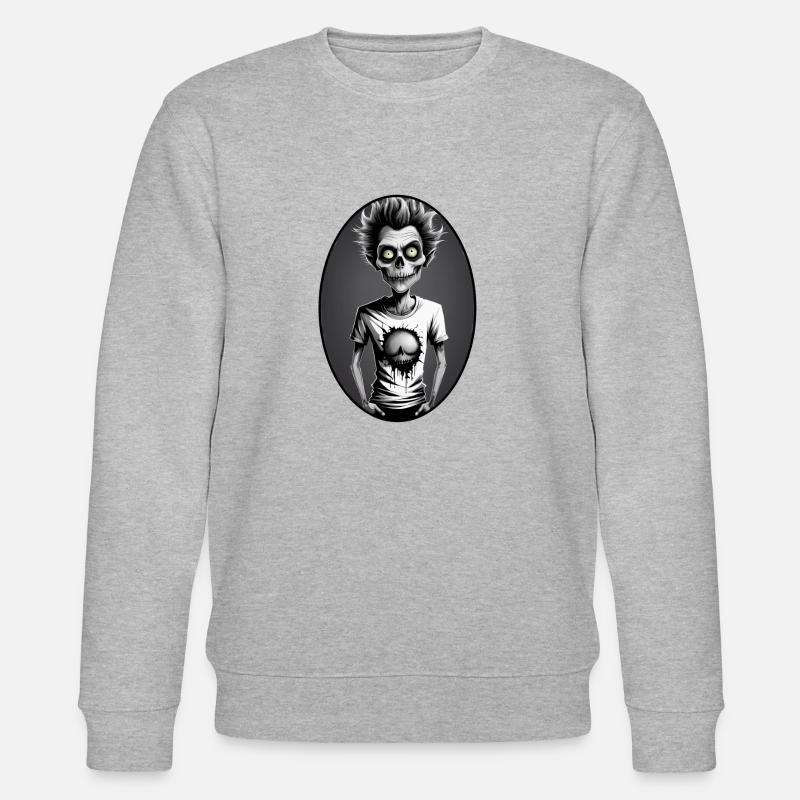 ZOMBIE en tee shirt 1 - Sweat bio CHANGER Stanley/Stella Unisexe - gris chiné