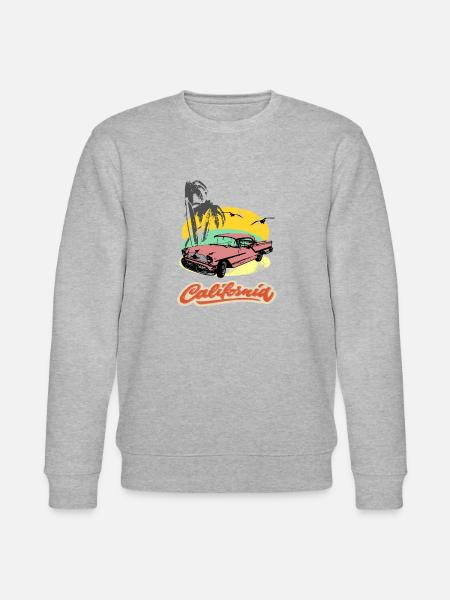 US Oldtimer am Strand - Stanley/Stella Unisex Bio-Sweatshirt CHANGER - Grau meliert