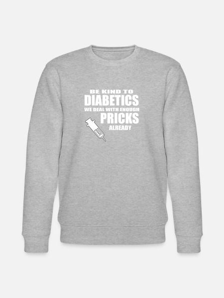diabetics - Stanley/Stella CHANGER Unisex Organic Sweatshirt - heather grey
