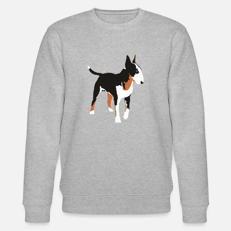 Bullterrier - Stanley/Stella Unisex Bio-Sweatshirt CHANGER  - Grau meliert