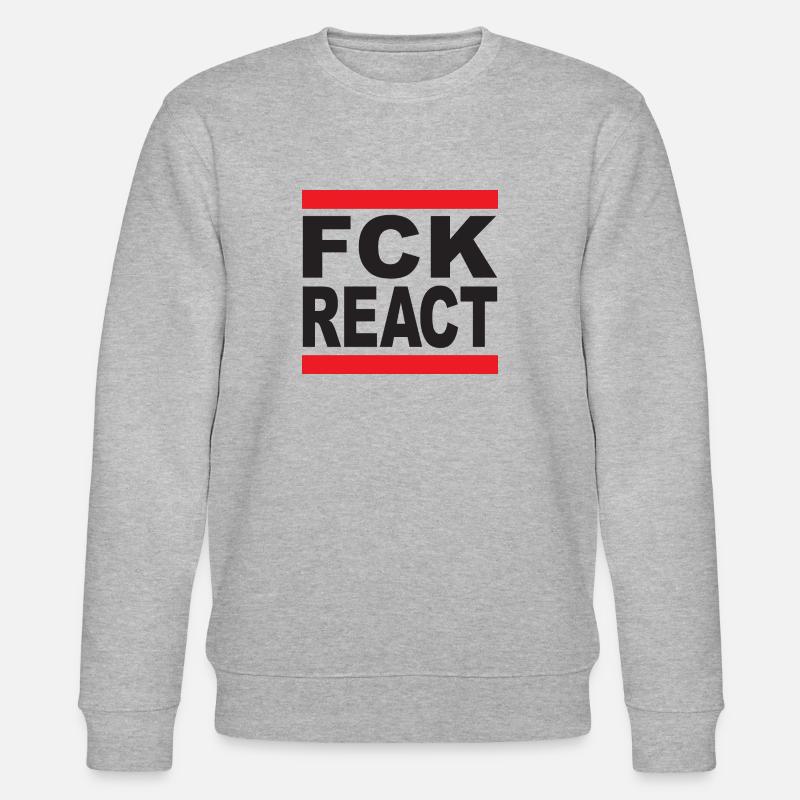 FCK REACT - Stanley/Stella Unisex Bio-Sweatshirt CHANGER  - Grau meliert
