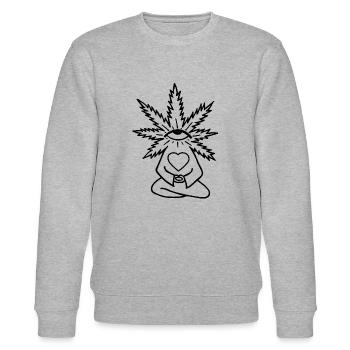 cnfgjd - Stanley/Stella Unisex Bio-Sweatshirt CHANGER  - Grau meliert - Vorne - Nik (191cm) & Marisol (170cm)