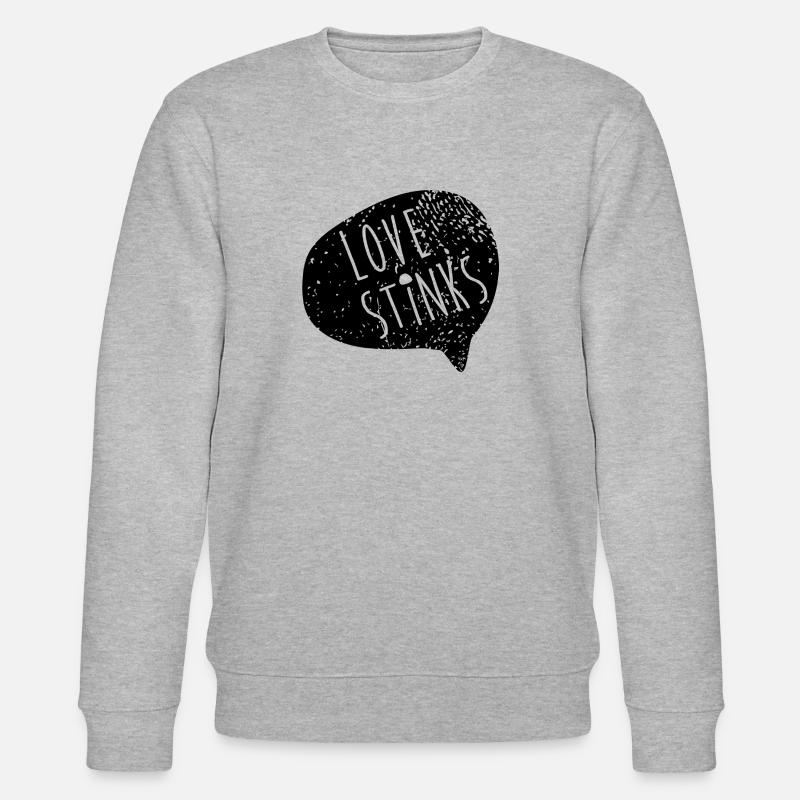 Love Stinks - Stanley/Stella Unisex Bio-Sweatshirt CHANGER  - Grau meliert