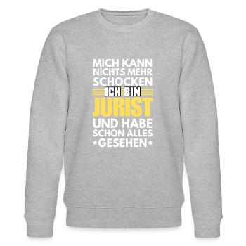 Nicht schockbarer Jurist - Stanley/Stella Unisex Bio-Sweatshirt CHANGER  - Grau meliert - Vorne - Nik (191cm) & Marisol (170cm)