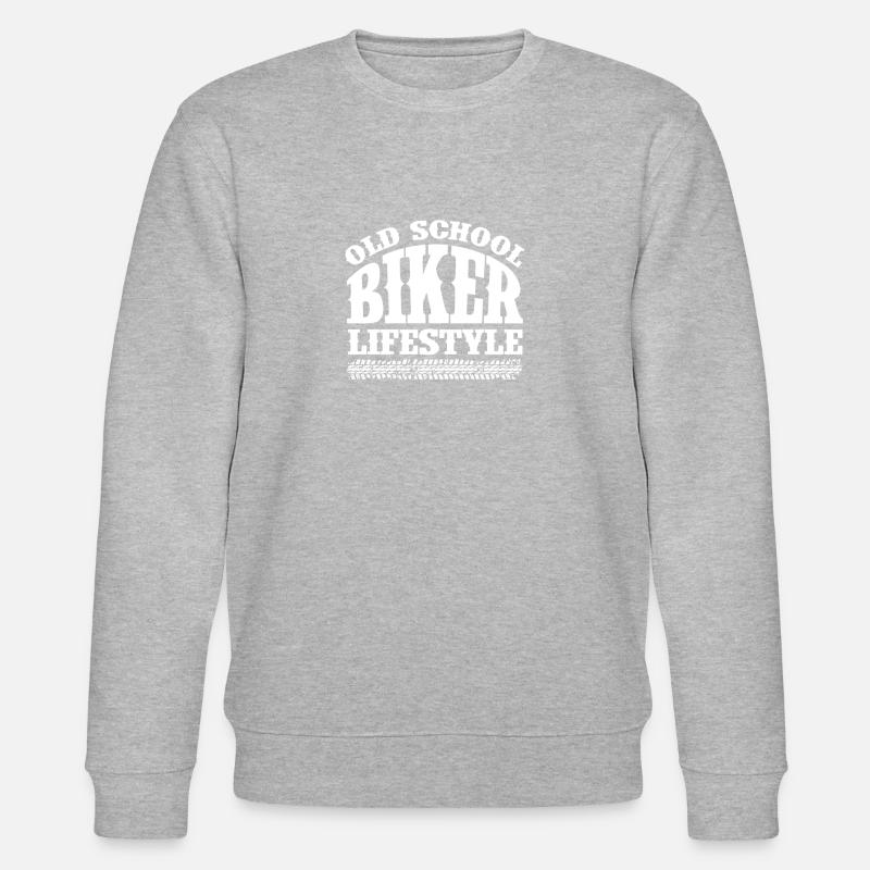 Old School Biker - Sweat bio CHANGER Stanley/Stella Unisexe - gris chiné