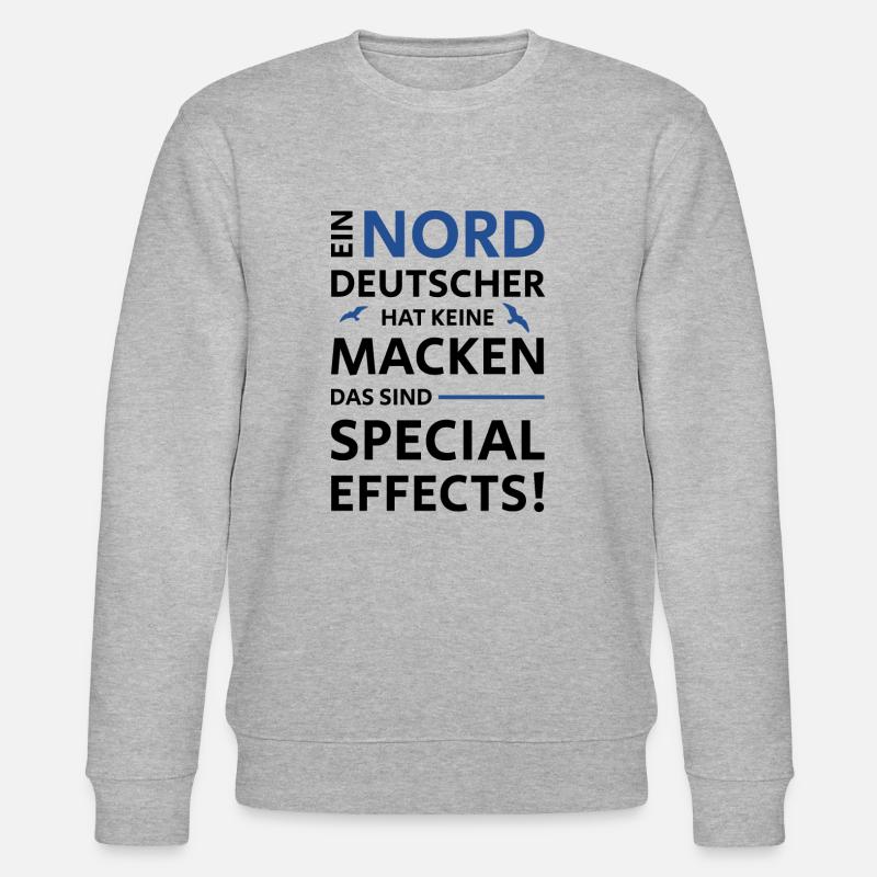 NORDDEUTSCHE MACKEN SPECIAL EFFECTS - Stanley/Stella Unisex Bio-Sweatshirt CHANGER  - Grau meliert