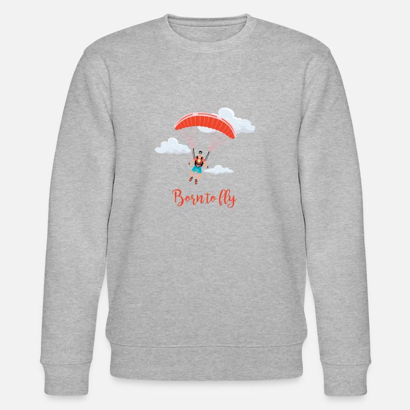Skydiving and Parachuting - Stanley/Stella Unisex Bio-Sweatshirt CHANGER  - Grau meliert