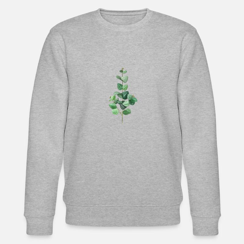 Green Eucalyptus - Stanley/Stella Unisex Bio-Sweatshirt CHANGER  - Grau meliert