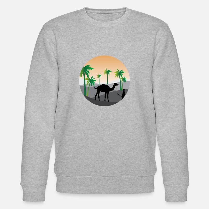 Palmen - Stanley/Stella Unisex Bio-Sweatshirt CHANGER  - Grau meliert