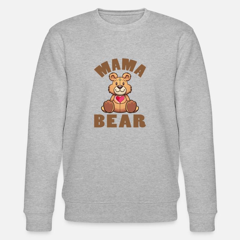 Mama Bear - Stanley/Stella Unisex Bio-Sweatshirt CHANGER  - Grau meliert