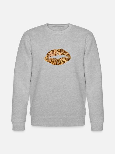 Bouche d’impression Leoprad - Sweat bio CHANGER Stanley/Stella Unisexe - gris chiné