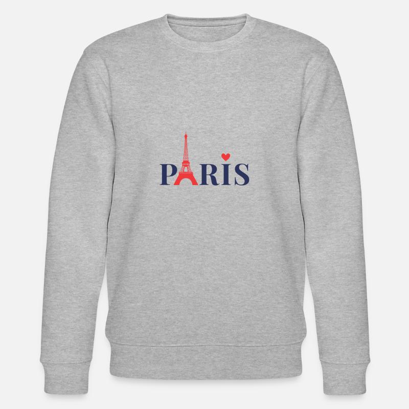 Paris - Stanley/Stella Unisex Bio-Sweatshirt CHANGER  - Grau meliert