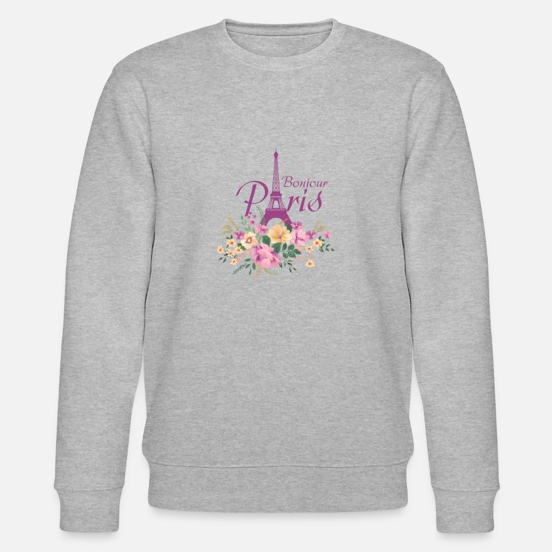 Paris - Stanley/Stella Unisex Bio-Sweatshirt CHANGER  - Grau meliert