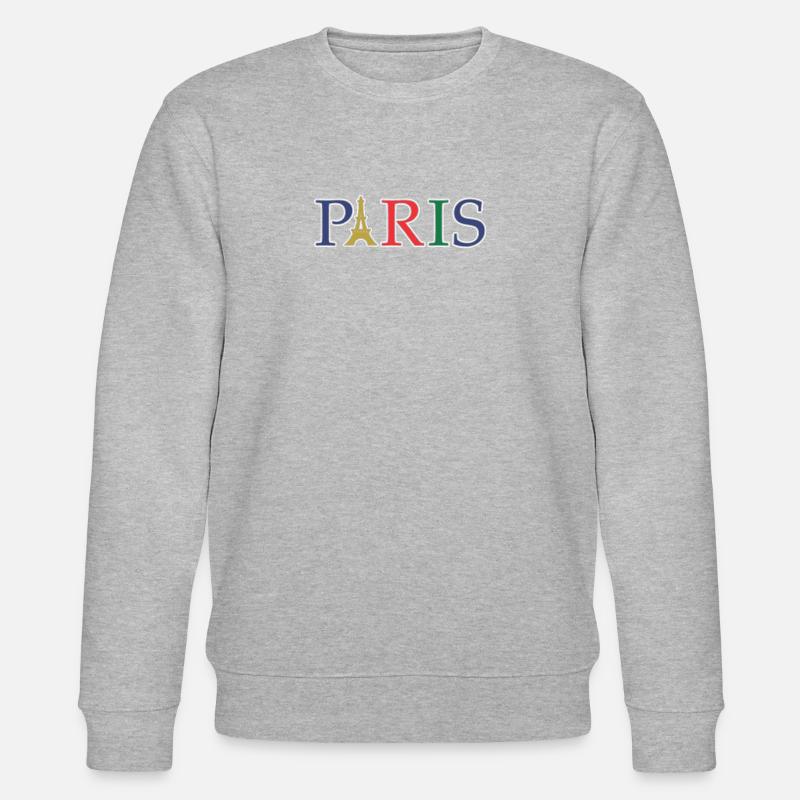 Paris - Stanley/Stella Unisex Bio-Sweatshirt CHANGER  - Grau meliert