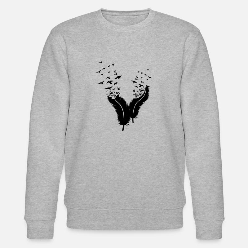Federn - Stanley/Stella Unisex Bio-Sweatshirt CHANGER  - Grau meliert