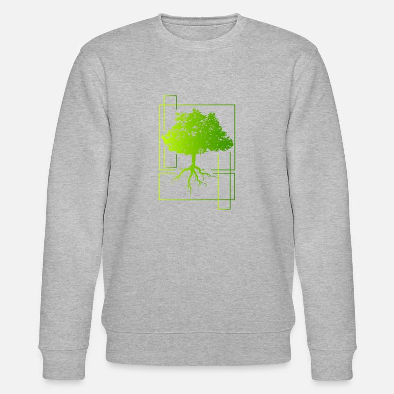 Baum - Stanley/Stella Unisex Bio-Sweatshirt CHANGER  - Grau meliert