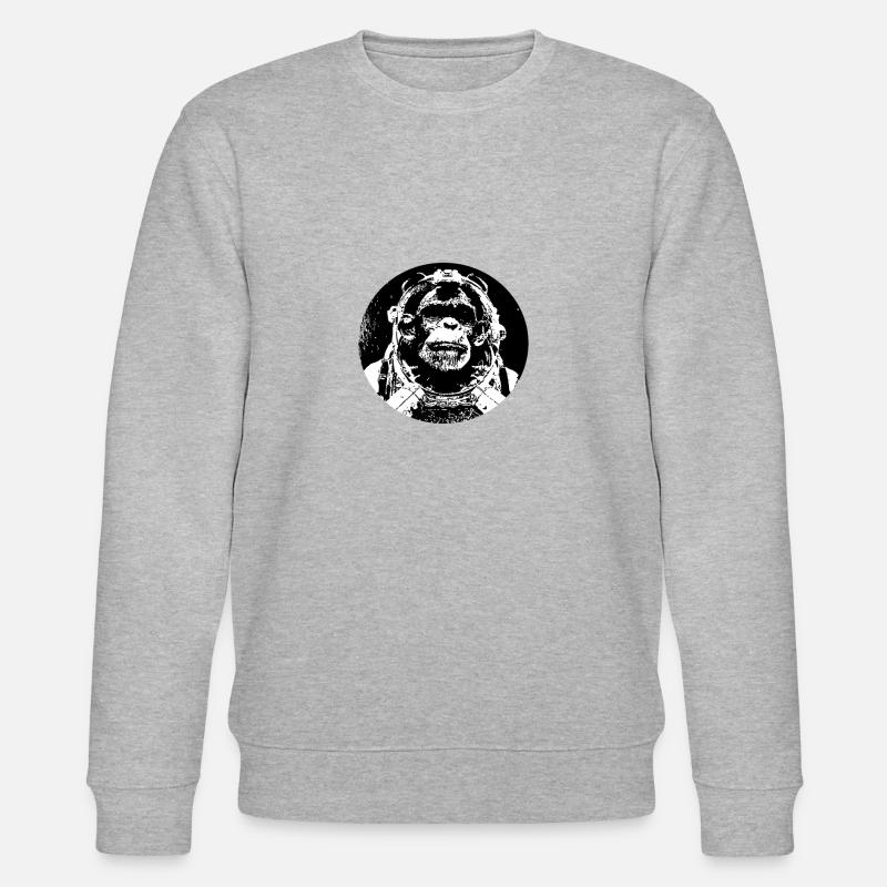 Affe - Stanley/Stella Unisex Bio-Sweatshirt CHANGER  - Grau meliert