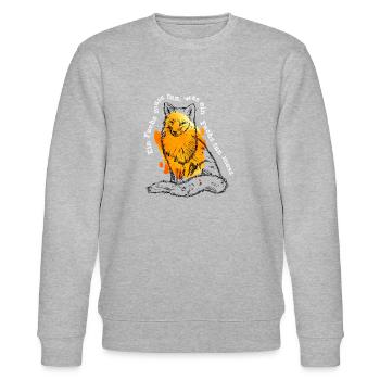 Ein Fuchs muss tun was ein Fuchs tun muss - Stanley/Stella Unisex Bio-Sweatshirt CHANGER  - Grau meliert - Vorne - Nik (191cm) & Marisol (170cm)