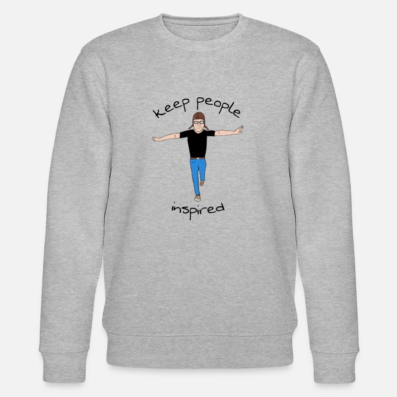 Keep People Inspired - Stanley/Stella Unisex Bio-Sweatshirt CHANGER  - Grau meliert