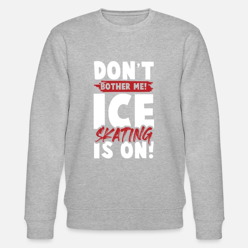 ice skating ice skaters - Stanley/Stella CHANGER Unisex Organic Sweatshirt - heather grey