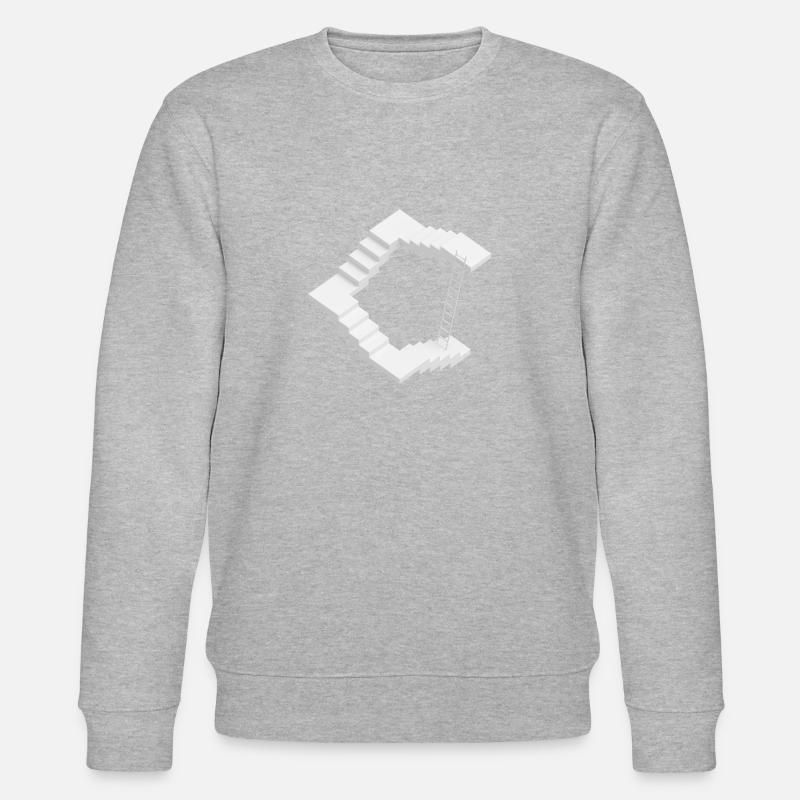 Treppe Fehlkonstruktion - Stanley/Stella Unisex Bio-Sweatshirt CHANGER  - Grau meliert