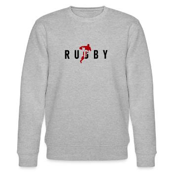 RUGBY Rugbyman - Sweat bio CHANGER Stanley/Stella Unisexe - gris chiné - Devant - Nik (191cm) & Marisol (170cm)