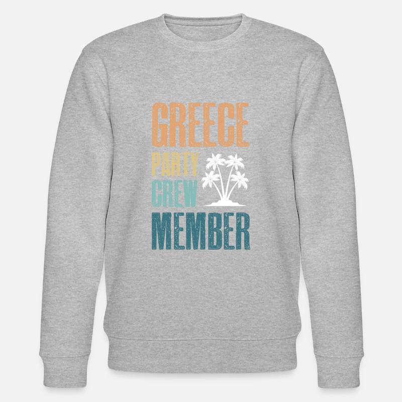 Greece Party Crew - Stanley/Stella Unisex Bio-Sweatshirt CHANGER - Grau meliert