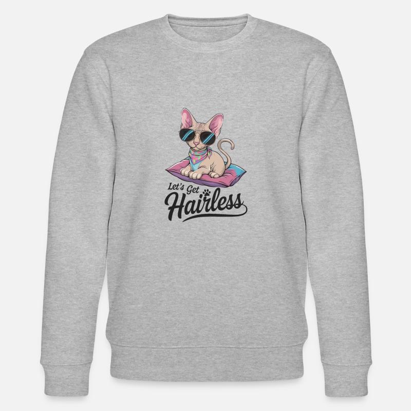 Let's Get Hairless - Stanley/Stella Unisex Bio-Sweatshirt CHANGER  - Grau meliert