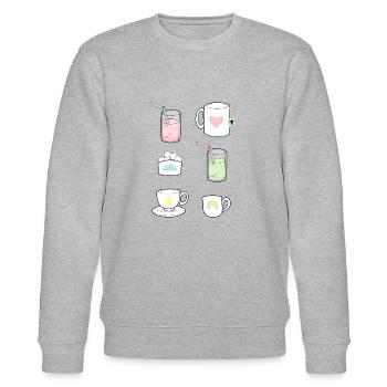 Fika Gear - Sweat bio CHANGER Stanley/Stella Unisexe - gris chiné - Devant - Nik (191cm) & Marisol (170cm)