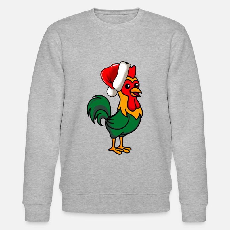 Hahn Comic Christmas - Stanley/Stella CHANGER Unisex Organic Sweatshirt - heather grey